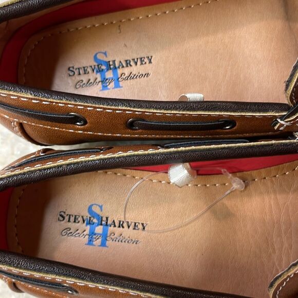 Steve Harvey Celebrity Edition Brown Loafers Boys Slip-On Penny Moccasin Sz 3 - Picture 2 of 7